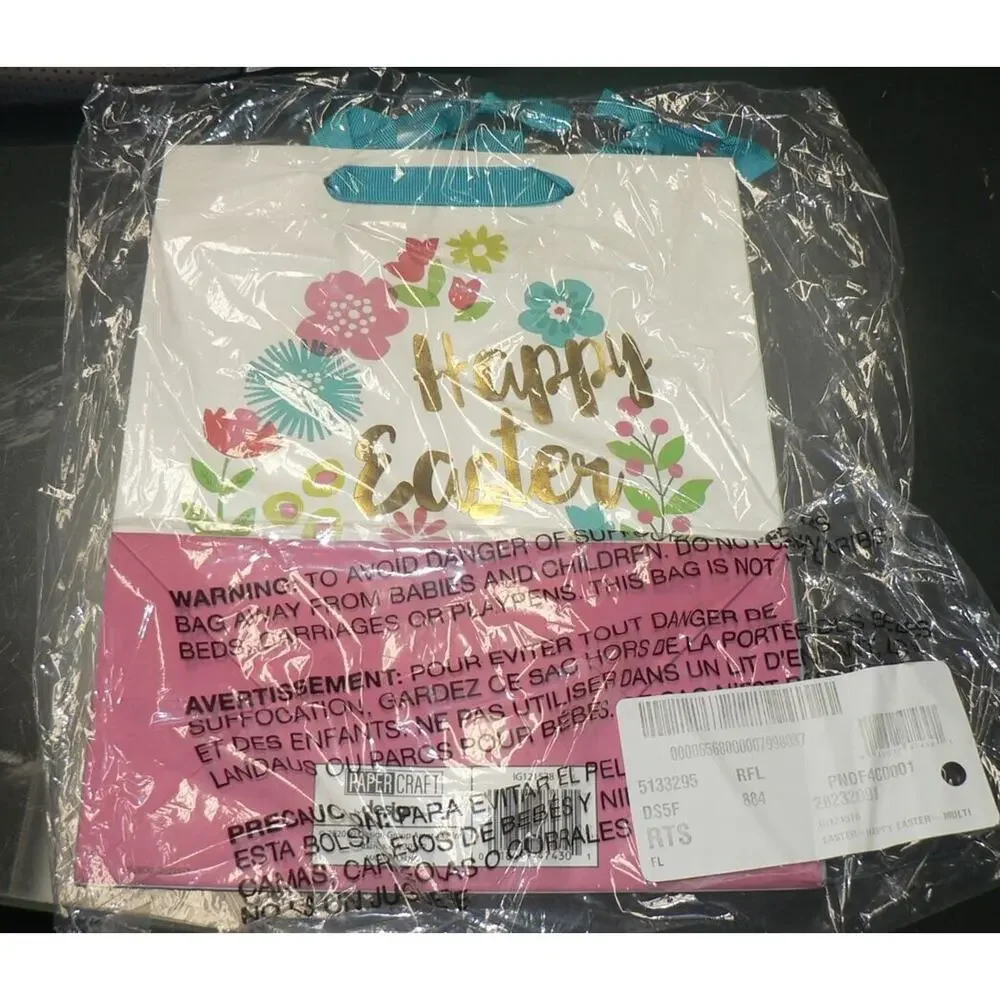 Happy Easter Floral Gift Bags Set of 3 by Paper Craft 8